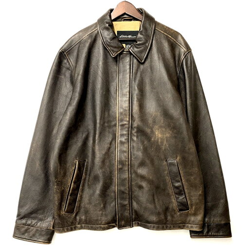 【中古品】【メンズ】 Eddie Bauer エディー・バウアー COW LEATHER BOMBER JACKET 1048 カウレザー ボンバージャケット アウター 146-250413-as-08-izu サイズ:L カラー:ブラウン 万代Net店 【中古品】【メンズ】 Eddie Bauer エディー・バウアー COW LEATHER BOMBER JACKET 1048 カウレザー ボンバージャケット アウター 146-250413-as-08-izu サイズ:L カラー:ブラウン 万代Net店