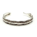 【中古品】【メンズ/レディース】 UNKNOWN SV925 FEATHER BANGLE フェザーバングル アクセサリー 192-250415-as-13-i...