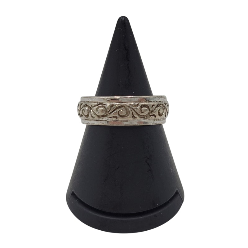 【中古品】【メンズ/レディース】 SAAD サード ARABESQUE RING 925 アラベスク リング 指輪 アクセサリー 191-250420-as-19-izu サイズ:11 カラー:シルバー 万代Net店