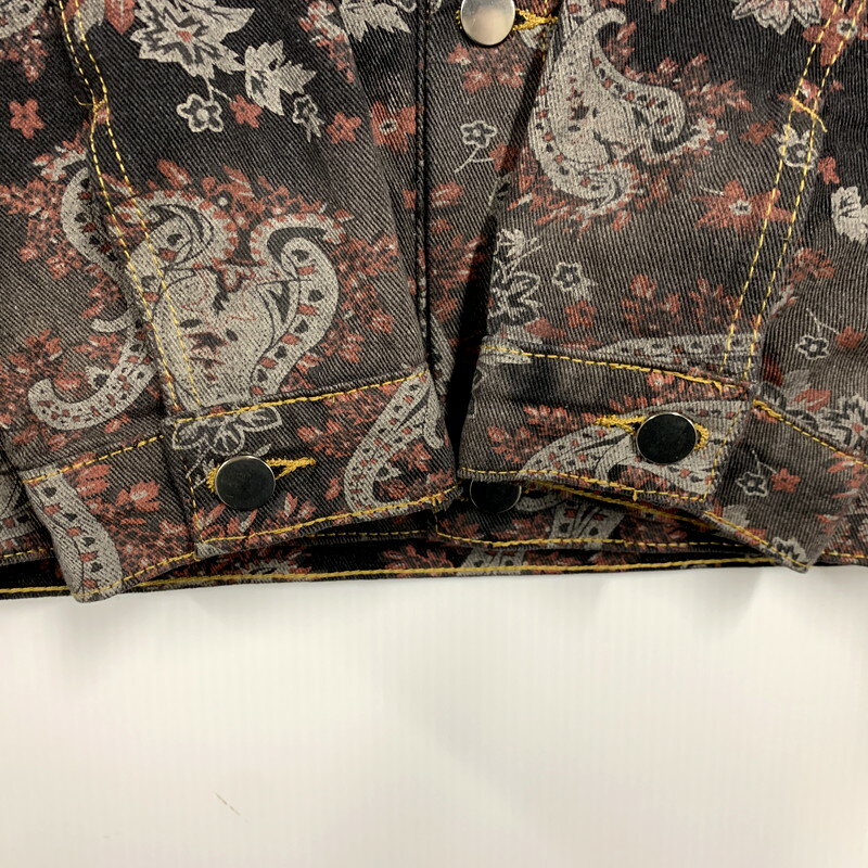【中古品】【メンズ】 URBAN EDGE アーバンエッジ PAISLEY DENIM TRACKER JACKET ペイズリー デニムトラッカージャケット アウター 142-250426-as-30-izu サイズ：XL カラー：マルチカラー 万代Net店