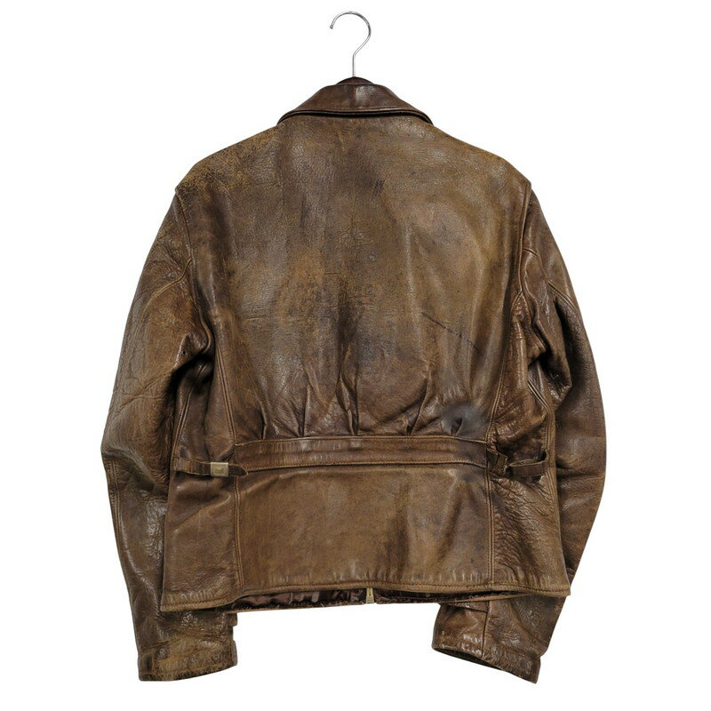 【現状渡し品】【メンズ】 USED VINTAGE LEATHER SPORTS JACKET レザースポーツジャケット アウター 146-250514-as-21-izu カラー：ブラウン 万代Net店