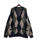 【中古品】【メンズ】 RE:NUMBER(N)INE リナンバーナイン NMBCD613 FEATHERY YARN ARGYLE JACQYARD KNIT ...