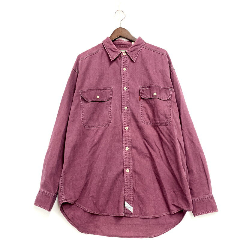 ŷѡSALE 20%OFF~ʡۡڥ󥺡 Levi's ꡼Х LS COTTON SHIRT 󥰥꡼ åȥ  Ĺµ ȥåץ 146-250613-as-14-izu L 顼ѡץ NetŹ