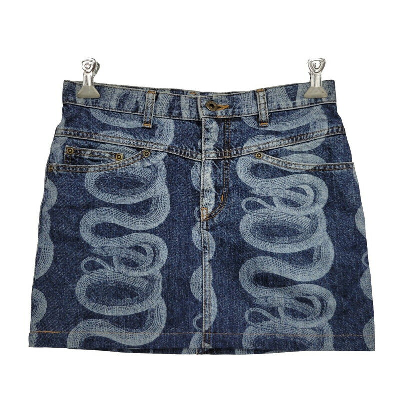 【中古品】【レディース】 HYSTERICS ヒステリックス SNAKE PRINT DENIM M