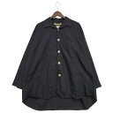 【中古品】【メンズ】 COMME des GARCONS コムデギャルソン MATERIAL SWITCHING SHIRT 長袖シャツ トップス 140-250618-as-13-izu サイズ:M カラー:ブラック 万代Net店