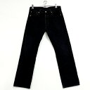 【中古品】Levi’s Lefty Jeans by Takahiro Kuraishi リーバイスレフティージーンバイタカヒロクライシ 00501-0660 2014年製 501 BLACK DENIM PANTS 黒 デニム パンツ ストレート 157-250703-rk-02-izu サイズ:34×32 カラー:ブラック 万代Net店
