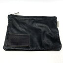 万代Net店で買える「【現状渡し品】【メンズ/レディース】 Yohji Yamamoto ヨウジヤマモト HW-I06-775 DEER SKIN LEATHER MINI CRUTCH BAG カバン ディアスキン レザー ミニ クラッチ バッグ 188-250712-rk-15-izu カラー:ブラック 万代Net店」の画像です。価格は4,840円になります。