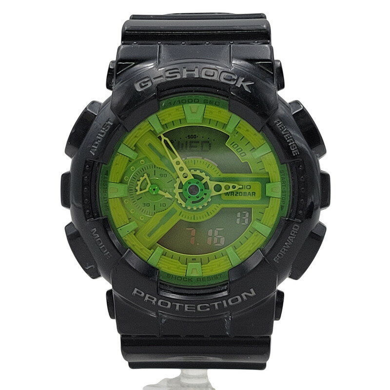 楽天スーパーSALE 20%OFF~【中古品】【メンズ/レディース】 G-SHOCK ジーショック ANALOG-DIGITAL WATCH GA-110B アナログ デジタル 腕時計 196-250716-as-27-izu カラー：グリーン系×ブラック 万代Net店