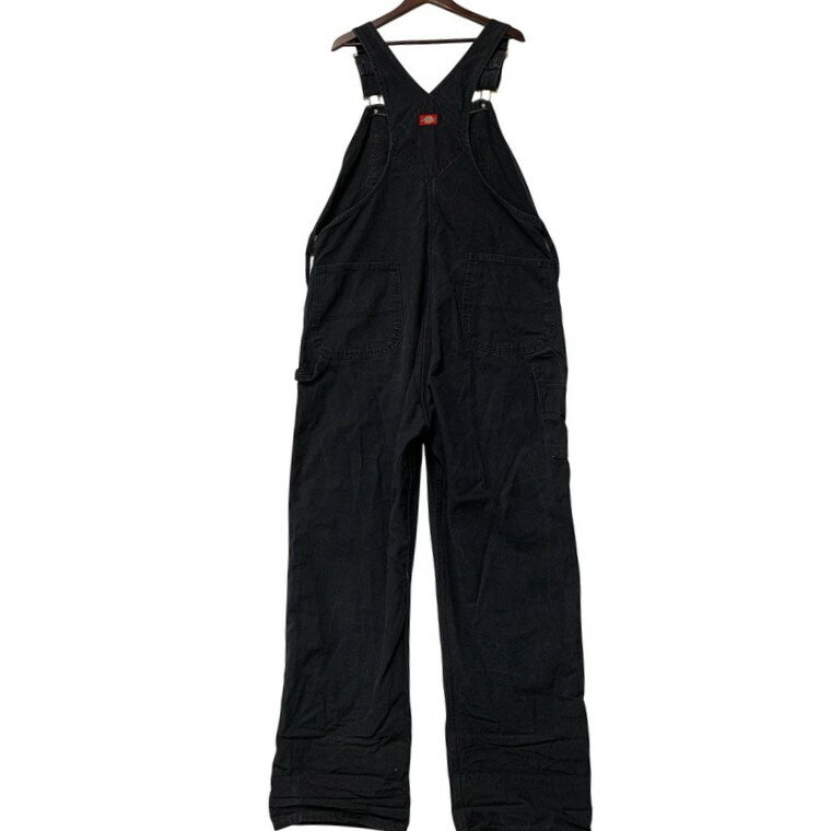 【中古品】【メンズ】 Dickies ディッキーズ DB100RBKBIB OVERALLS RINSED オーバーオール リンスト 157-250718-ya-09-izu サイズ：38×34 カラー：ブラック 万代Net店