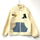 【中古品】 FLEX HOOD DENIM フレックス フード PATCH JACKET パッチ デニム ジャケット 142-250722-rk-18-izu サイズ:L カラー:クリーム 万代Net店