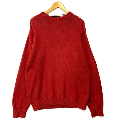 【中古品】【メンズ】 TOMMY HILFIGER トミーヒルフィガー COTTON KNIT コットン ニット 長袖 トップス 146-250728-as-09-izu サイズ:M カラー:レッド 万代Net店 【中古品】【メンズ】 TOMMY HILFIGER トミーヒルフィガー COTTON KNIT コットン ニット 長袖 トップス 146-250728-as-09-izu サイズ:M カラー:レッド 万代Net店