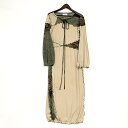 【中古品】【レディース】 SAHARA サハラ NATURE DESIGN SWITCHING DRESS 01-OP002-22-01 スイッチング ドレス 170-250802-as-19-izu カラー:ベージュ 万代Net店