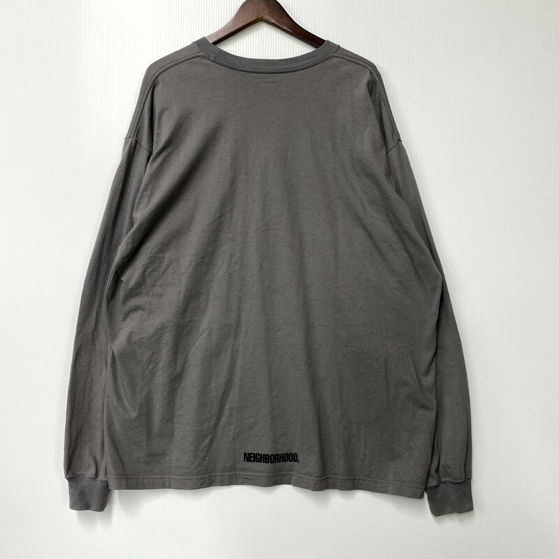 【中古品】【メンズ】 NEIGHBORHOOD ネイバーフッド LS TEE ロングスリーブT トップス 長袖 142-250803-ma-09-izu サイズ：XXL カラー：CHARCOAL 万代Net店