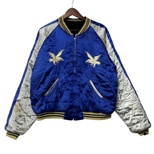【中古品】【メンズ】 TAILOR TOYO テーラー東洋 TT10727 白熊×鷹 SOUVENIR REVERSIBLE JACKET スーべニアリバーシブルジャケット アウター スカジャン 長袖 145-250813-ma-04-izu サイズ:XL カラー:ブルー×シルバー×ブラック 万代Net店 【中古品】【メンズ】 TAILOR TOYO テーラー東洋 TT10727 白熊×鷹 SOUVENIR REVERSIBLE JACKET スーべニアリバーシブルジャケット アウター スカジャン 長袖 145-250813-ma-04-izu サイズ:XL カラー:ブルー×シルバー×ブラック 万代Net店
