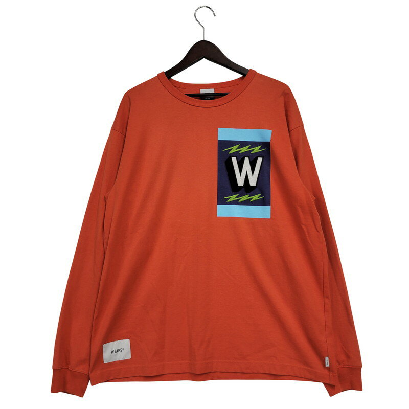 【中古品】【メンズ】 WTAPS ダブルタップス 182ATDT-CSM07 18AW TREMOR 02 TEE.COPO トレマー 02 Tシャツ コポ トップス 長袖 142-250817-ma-02-izu サイズ：02 カラー：ORANGE 万代Net店のサムネイル