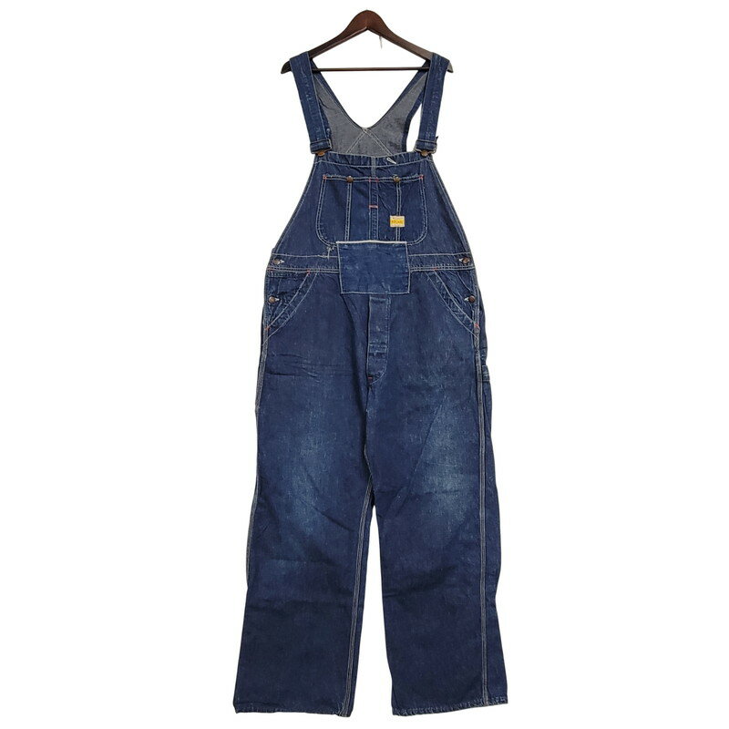 【中古品】【メンズ】 PENNEY'S PAY DAY ペニーズ・ペイデイ SQUARE BAKタグ DENIM OVERALLS デニム オーバーオール 157-250831-rk-21-izu サイズ:不明 カラー:インディゴ 万代Net店