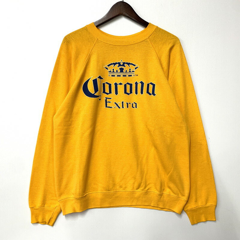 【中古品】【メンズ】 HANES ヘインズ USA製 青タグ CORONA EXTRA コロナ エキストラ SWEATSHIRT スウ..