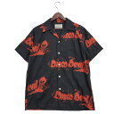 【中古品】【メンズ】 WACKO MARIA ワコマリア DISCO DEVIL HAWAIIAN SHIRT ディスコ デビル ハワイアン シャツ 半袖 トップス 142-250913-as-06-izu サイズ:M カラー:ブラック 万代Net店