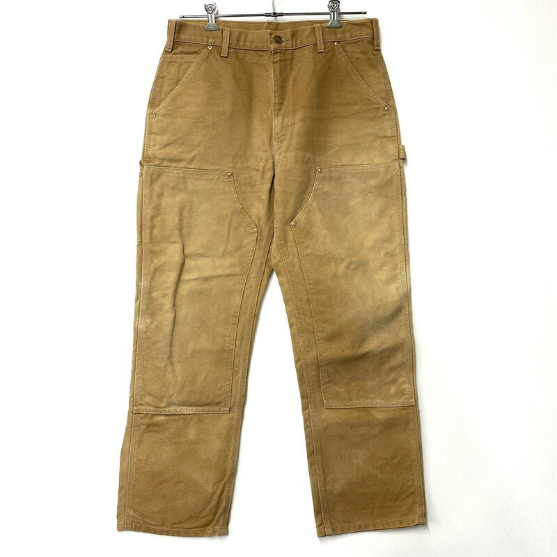 【中古品】【メンズ】 Carhartt カーハート B01BRN 2010年製 メキシコ製 DOUBLE KNEE PAINTER PANTS ダブル ニー ペインター パンツ ボトムス ズボン 157-251002-cs-08-izu サイズ：34×30 カラー：ブラウン 万代Net店