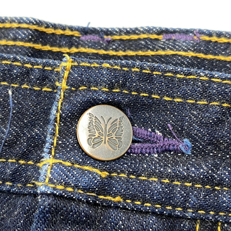 【中古品】【メンズ】 Needles ニードルス TALON ZIP タロン ジップ STRAIGHT DENIM PANTS ストレート デニム パンツ ズボン ボトムス 151-251019-ya-12-izu サイズ：M カラー：インディゴ 万代Net店