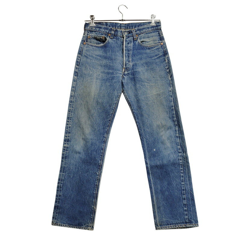 【中古品】【メンズ】 Levi's リーバイス 刻印524 赤耳 SMALL-E CARE文字入りパッチ 黒カン 80S 501 DENIM PANTS デニム パンツ ボトムス ズボン 157-251030-cs-08-izu サイズ：32×34 カラー：インディゴ 万代Net店