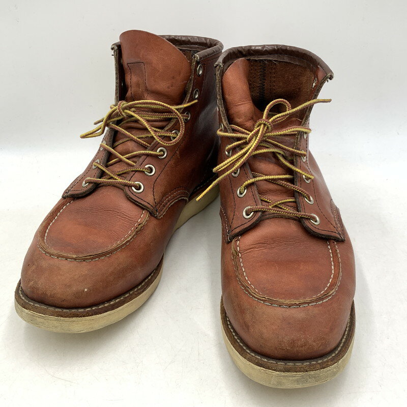 【中古品】【メンズ】 RED WING レッドウィング HERITAGE 6INCH MOC TOE IRISH SETTER 9106 ヘリテージ 6インチ モックトゥ アイリッシュセッター 刺繍羽タグ USA製 ブーツ シューズ 靴 164-251103-as-08-izu サイズ：27cm カラー：ブラウン 万代Net店