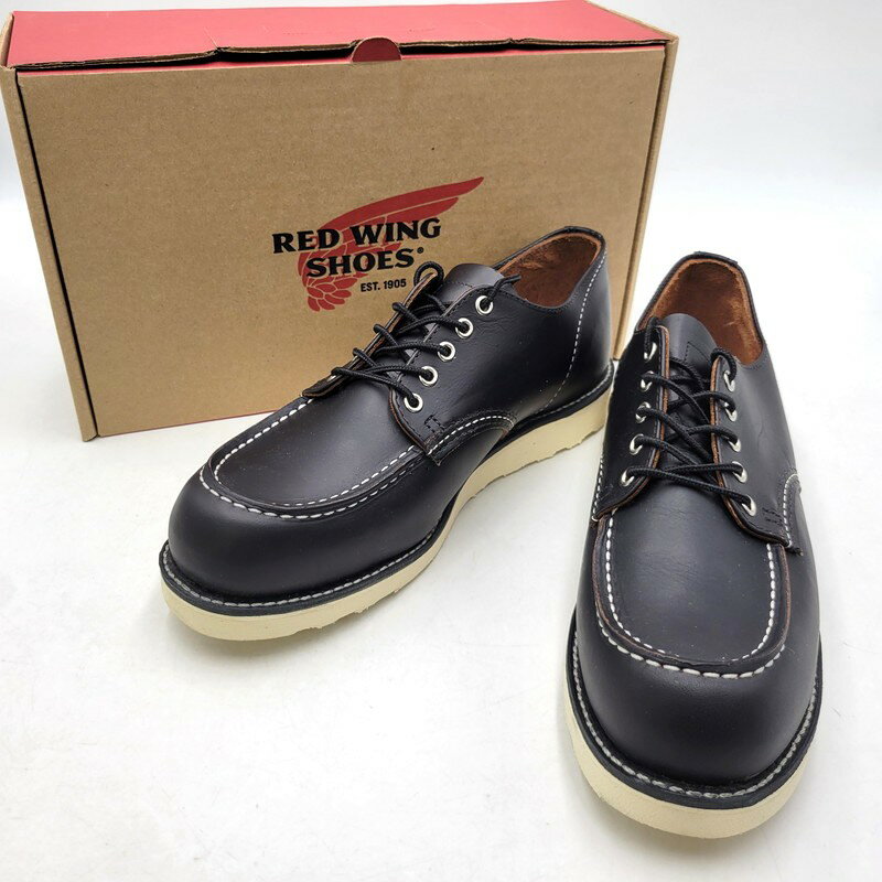【中古品】【メンズ】 RED WING レッドウィング CLASSIC MOC OXFORD 8090 クラシックモック オックスフォード USA製 シューズ 靴 164-251106-as-20-izu サイズ：29cm カラー：ブラック 万代Net店