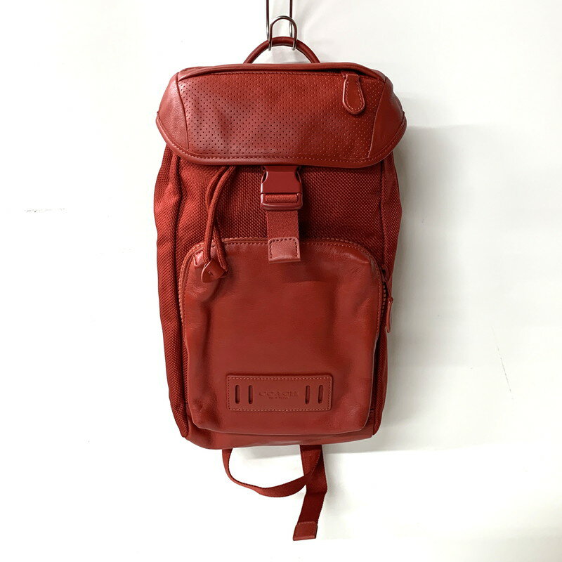 【中古品】【メンズ/レディース】 COACH コーチ RANGER BODY BAG 4116 レンジャー ボディーバッグ カバン 鞄 180-251108-as-25-izu カラー：レッド 万代Net店(4)