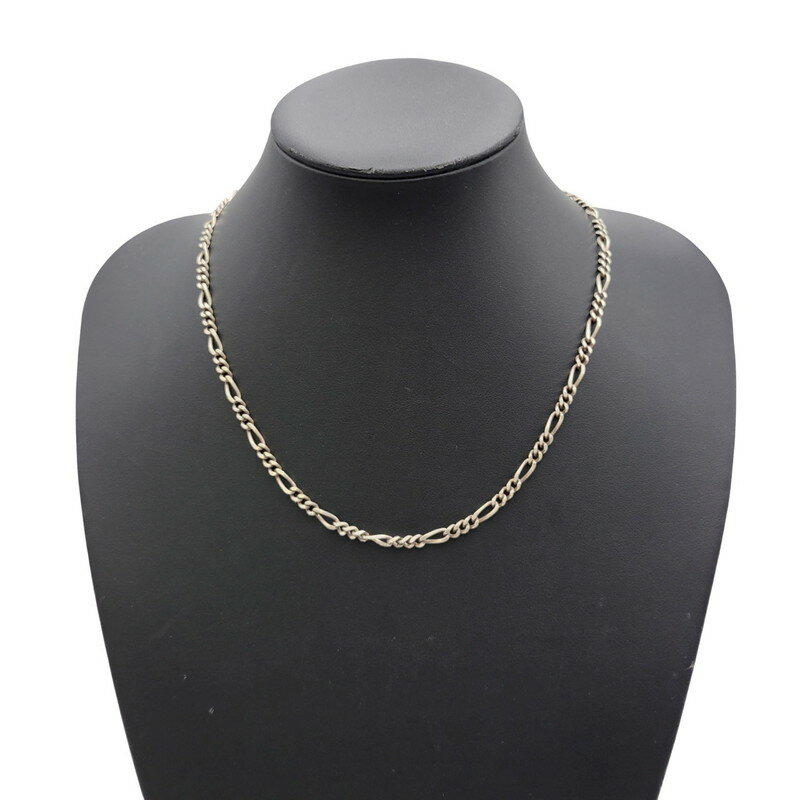 【中古品】【メンズ/レディース】 925 フィガロチェーン ネックレス アクセサリー 192-251112-cs-18-izu カラー：シルバー 万代Net店