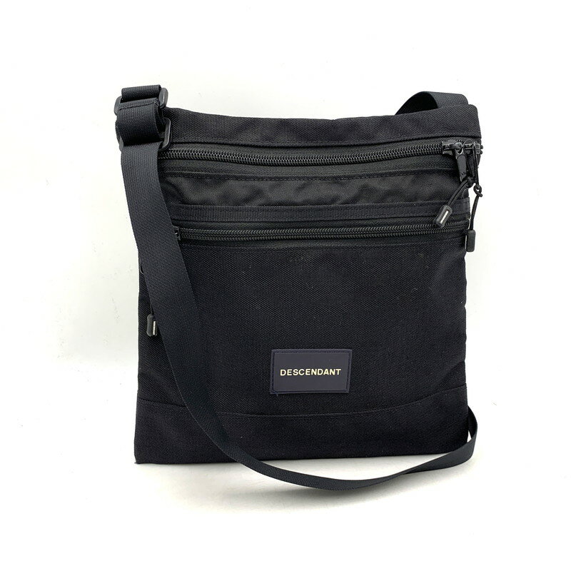 【中古品】【メンズ/レディース】 DESCENDANT ディセンダント × RIDEBAG ライドバッグ BAMBI SACOCHE バンビ サコッシュ ショルダーバッグ カバン 鞄 188-251113-ya-02-izu カラー：BLACK 万代Net店