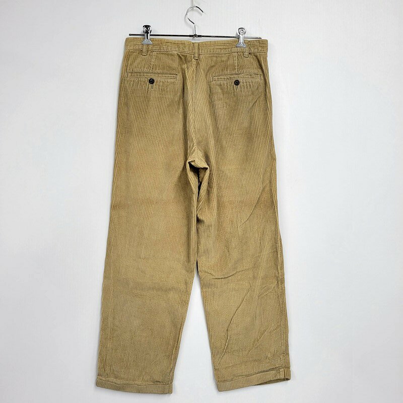 万代Net店の【中古品】【メンズ】 Eddie Bauer エディー・バウアー 白タグ 90S 2-TUCK CORDUROY PANTS ツータック コーデュロイ パンツ ボトムス ズボン 157-251113-cs-09-izu サイズ：33×30 カラー：ベージュ 万代Net店｜アングル2