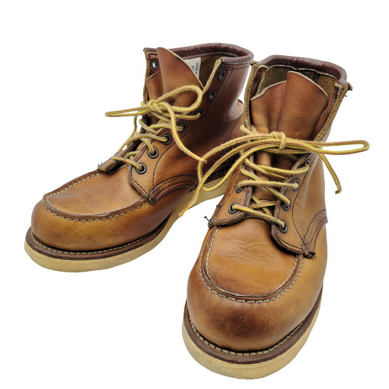 【中古品】【メンズ】 RED WING レッドウィング IRISH SETTER CLASSIC MOC TOE 875 アイリッシュセッター クラシックモックトゥ USA製 刺繍羽タグ ブーツ シューズ 靴 164-251115-as-30-izu サイズ：7.5 カラー：ブラウン 万代Net店