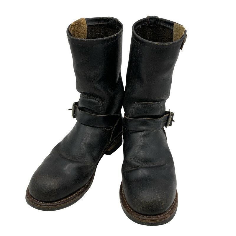 【現状渡し品】【メンズ】 RED WING レッドウィング ENGINEER BOOTS 2268 ANSI Z41 PT91 エンジニアブーツ USA製 プリントタグ シューズ 靴 164-251125-as-28-izu カラー：ブラック 万代Net店