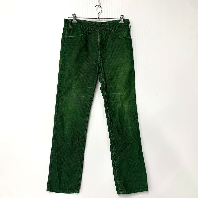 【中古品】【メンズ】 Levi's リーバイス 42TALON タロン 推定80S 刻印536 CORDUROY PANTS コーデュロイ パンツ ズボン ボトムス 157-260310-ya-02-izu サイズ：下記参照 カラー：GREEN 万代Net店