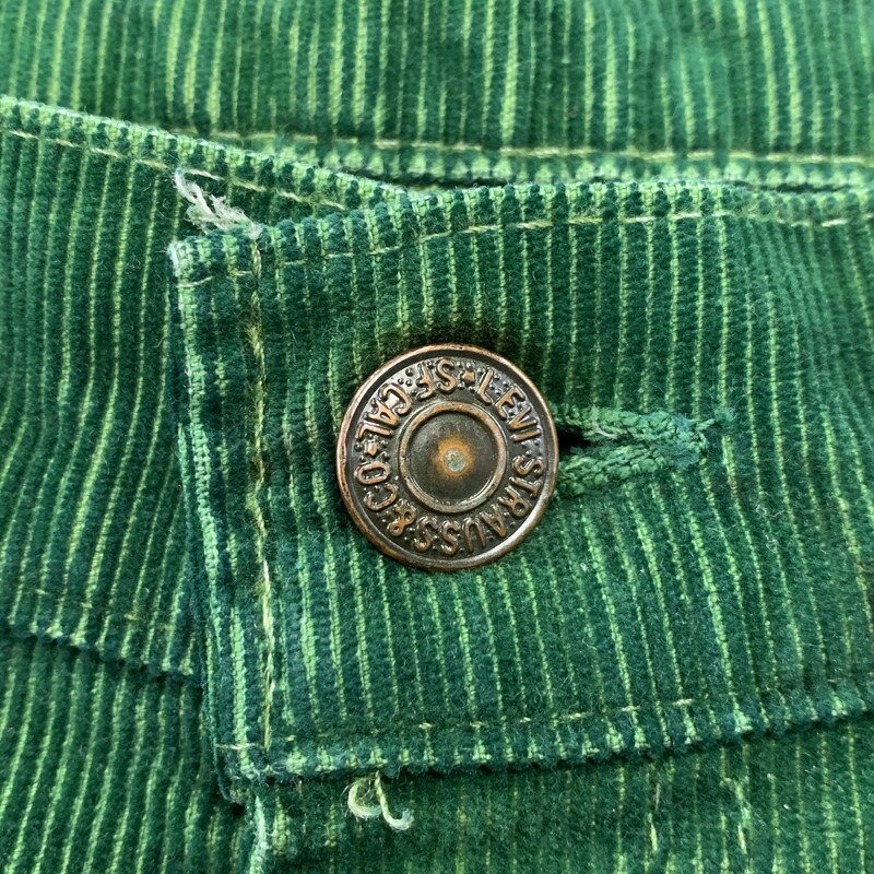 【中古品】【メンズ】 Levi's リーバイス 42TALON タロン 推定80S 刻印536 CORDUROY PANTS コーデュロイ パンツ ズボン ボトムス 157-260310-ya-02-izu サイズ：下記参照 カラー：GREEN 万代Net店