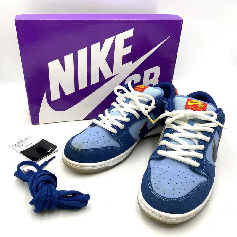 NIKE SB ナイキエスビー × WHY SO SAD? ワイ ソー サッド? DUNK LOW PRM WSS DX5549-400 ダンク ロー プレミアム WSS スニーカー 靴 160-260607-as-10-izu サイズ：28cm カラー：COASTAL BLUE/COASTAL BLUE 万代Net店