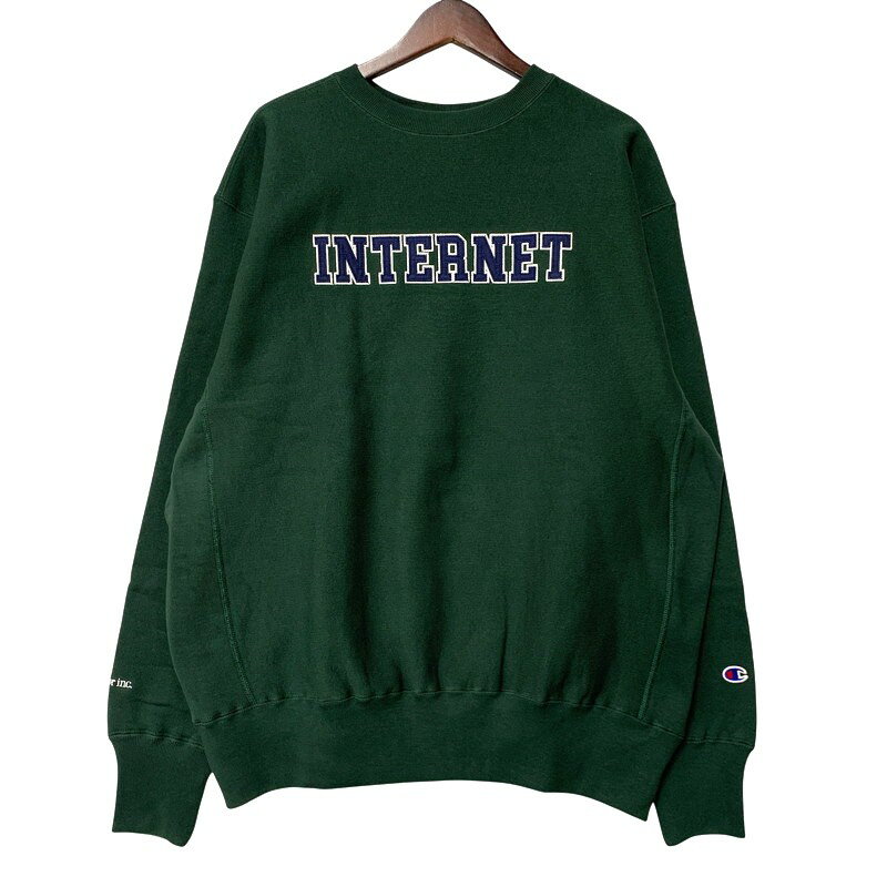 Rakuten - 【中古美品】【メンズ】 MERCEDES ANCHOR メルセデスアンカー × CHAMPION チャンピオン REVERSE WEAVE CREW SWEAT SHIRT C8-C027 リバースウィーブ クルー スウェット 142-260607-as-20-izu サイズ：L カラー：グリーン 万代Net店