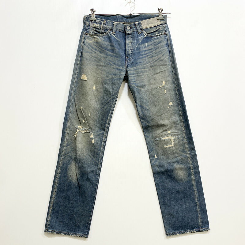  LEVI'S VINTAGE CLOTHING リーバイスビンテージクロージング 刻印J22 1966年復刻モデル 日本製 BIG-E 2005年製 00S 501 DENIMPANTS デニムパンツ 157-260708-yn-05-izu サイズ：31 カラー：ライトインディゴ 万代Net店