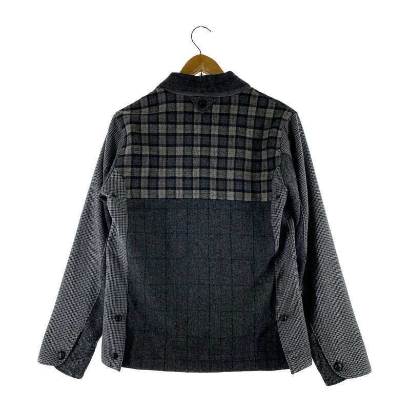 【現状渡し品】【メンズ】 WHITE MOUNTAINEERING ホワイトマウンテニアリング 11AW WOOL CHECK MIX SHAWL COLLAR JACKET WM1173220 ウール チェ 140-221120-kk-20-min 万代Net店