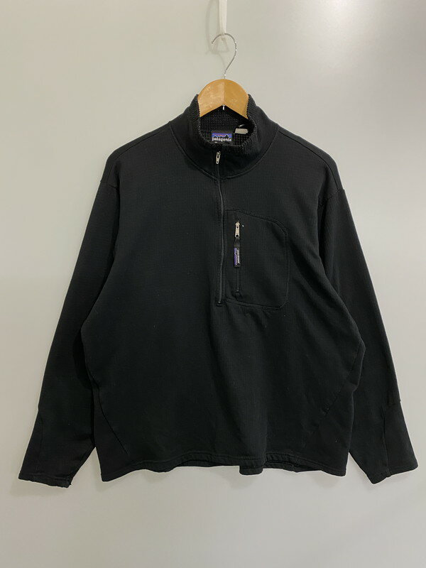 【中古】【メンズ】 patagonia パタゴニア REGULATOR R1 FLASH PULLOVER レギュレーター R1 フラッシュプルオーバー トップス 144-240228-yn-16-min サイズ：XL カラー：ブラック 万代Net店