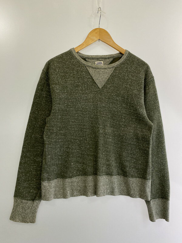 【中古】【メンズ】 TENDERLOIN テンダーロイン T-SWEAT V/N スウェット トップス 142-240229-ks-07-min サイズ：S カラー：グリーン 万代Net店