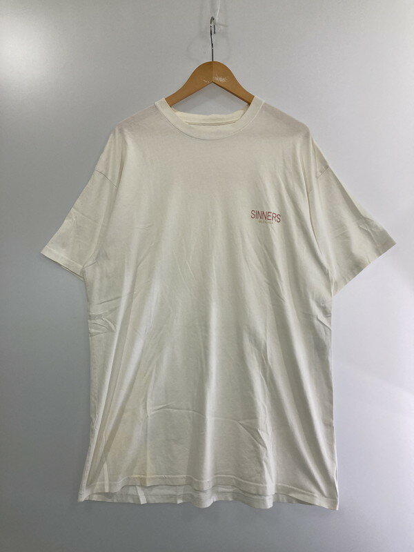 【中古】【メンズ】 BALENCIAGA バレンシアガ 489862 SINNERS T-SHIRT プリントTシャツ ティーシャツ 141-240401-AB-4-min サイズ：M カラー：ホワイト 万代Net店