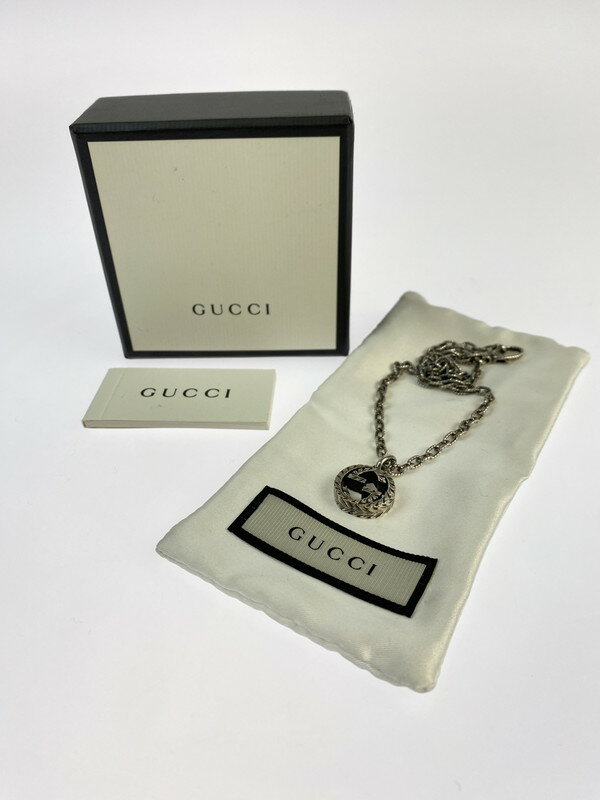 【中古】【メンズ】 GUCCI グッチ 455307 インターロッキングG ネックレス 182-240414-AB-10-min カラー：シルバ－ 万代Net店