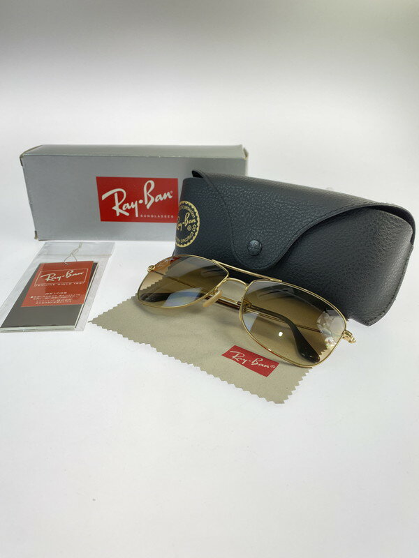 【中古】【メンズ】 Ray-Ban レイバン SUNGLASSES RB3477 グラデーション サングラス アイウェア 203-240419-yn-08-min サイズ：59□16 140 カラー：フレーム：ゴールド/レンズ：ブラウン 万代Net店