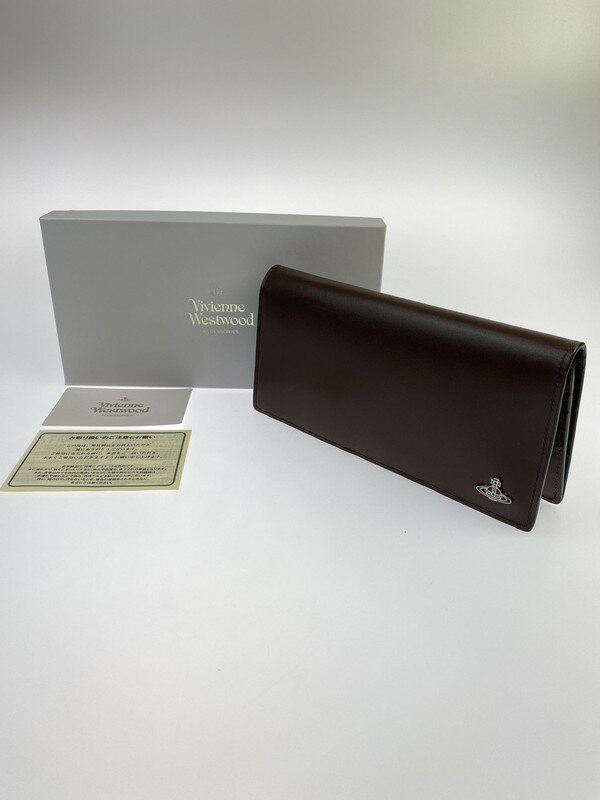 【中古】【メンズ】 Vivienne Westwood ヴィヴィアンウエストウッド LONG WALLET スマート ロングウォレット 長財布 200-240508-yn-09-min カラー：ブラウン 万代Net店