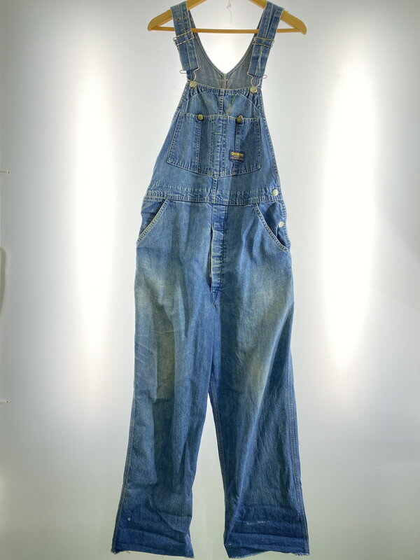 【中古品】【メンズ】 OSHKOSH オシュコシュ OSHKOSH USA製 60S オーバーオール 157-240827-me-20-min サイズ:W34 カラー:インディゴ 万代Net店