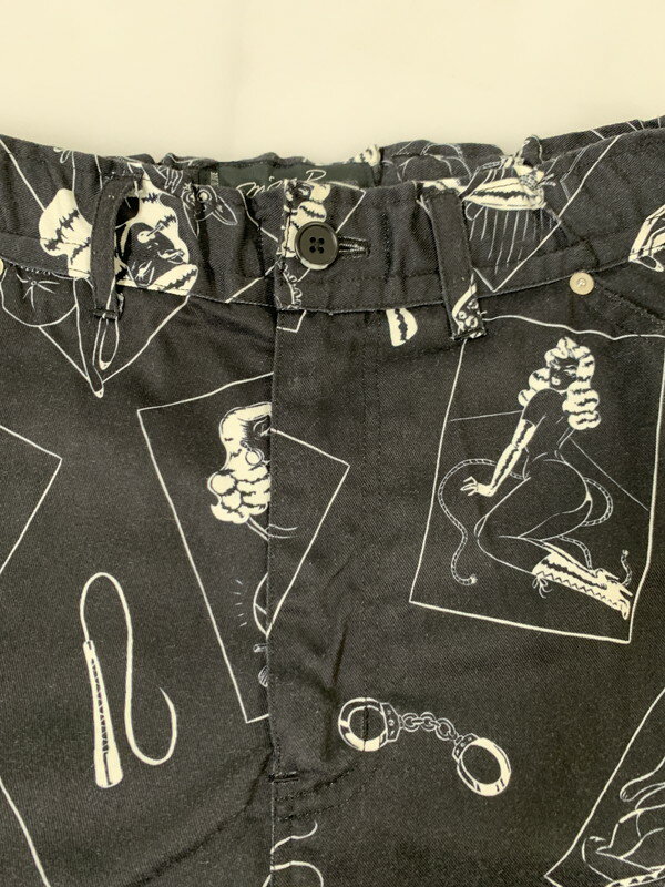 【中古品】【メンズ】 MILKBOY ミルクボーイ 202201128 総柄パンツ ボトムス パンツ ズボン 151-241221-AS-36-min カラー：ブラック/ホワイト 万代Net店