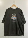 【中古品】【メンズ】 GENZAI ゲンザイ BURNING TEE バーニング Tシャツ 半袖トップス 142-250103-me-23-min サイズ:M カラー:ダークグレー系 万代Net店