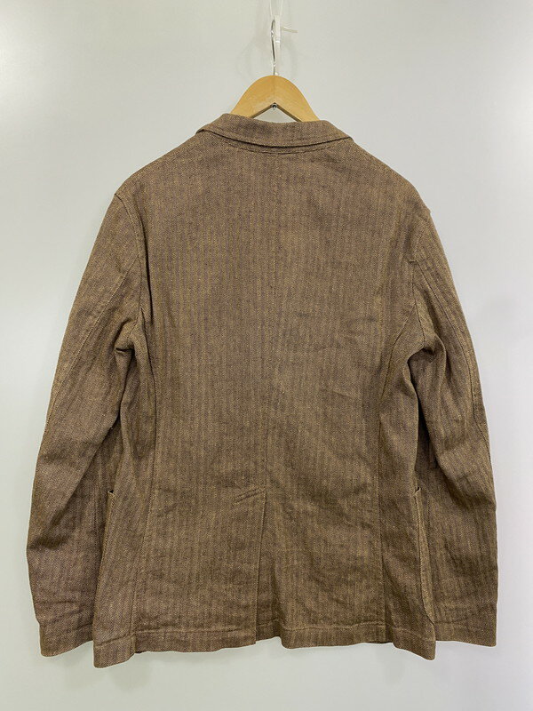 【中古品】【メンズ】 POLO RALPH LAUREN ポロ・ラルフローレン ヘリンボーン コットンリネン セットアップ メンズ ヴィンテージ風 スポーツジャケット 147-250125-em-16-min サイズ：s カラー：ブラウン 万代Net店