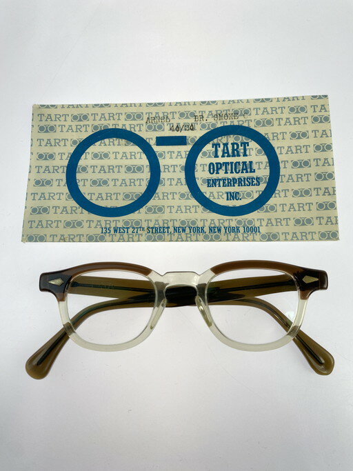 【中古品】【メンズ】 TART OPTICAL タートオプティカル ARNEL BROWN SMOKE アーネル ブラウン スモーク メガネ 眼鏡 40□20 203-250130-em-09-min カラー:ブラウン 万代Net店